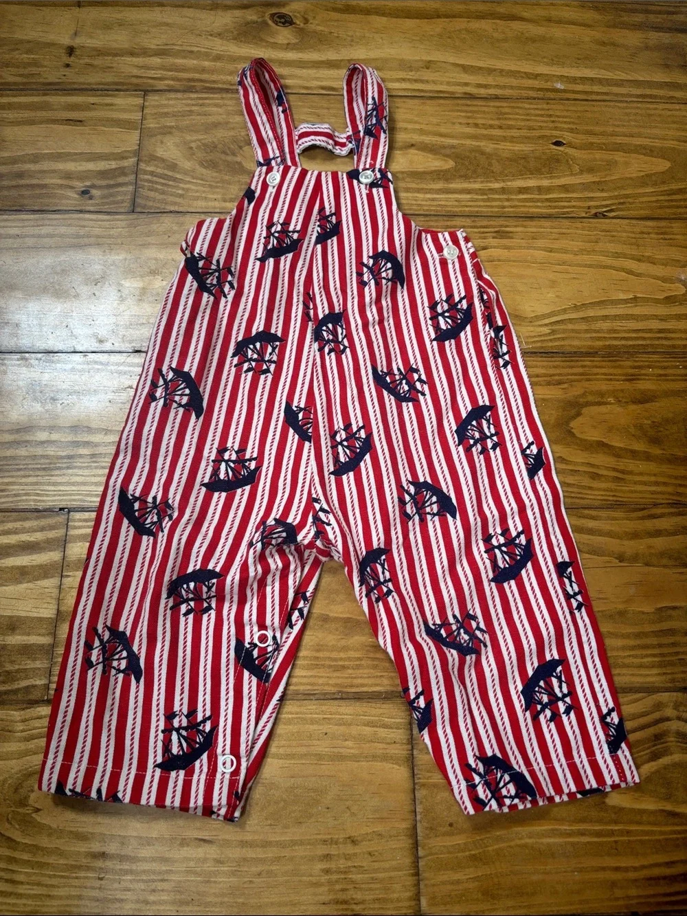 Health-tex Size 24 Months Nautical Overalls feat. Boats